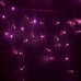 Гирлянда Айсикл (бахрома) светодиодный, 2,4 х 0,6 м, белый провод, 220В, диоды розовые, NEON-NIGHT, SL255-039